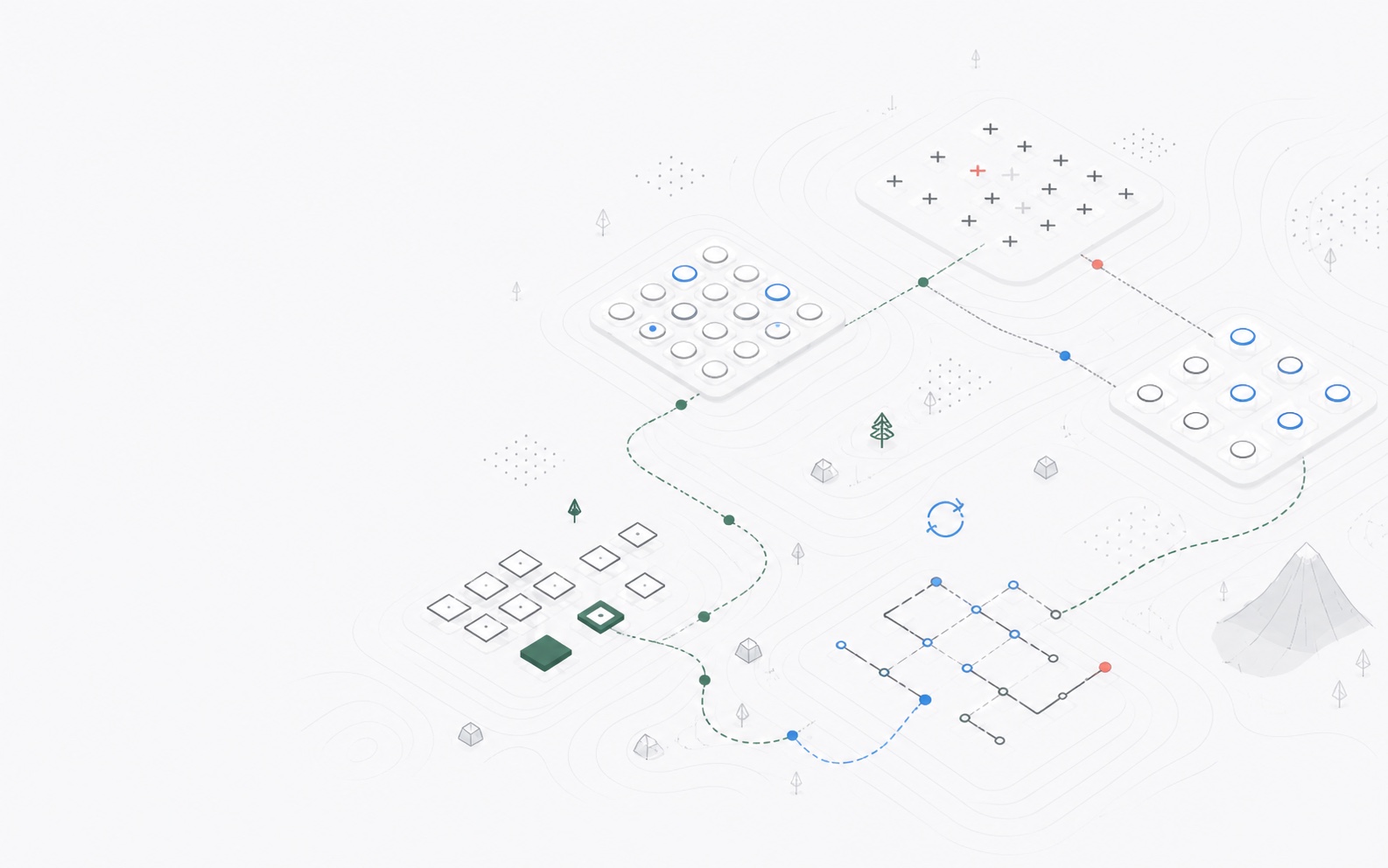 An abstract practice atlas connecting visual search, control, memory, flexibility, and sustained attention